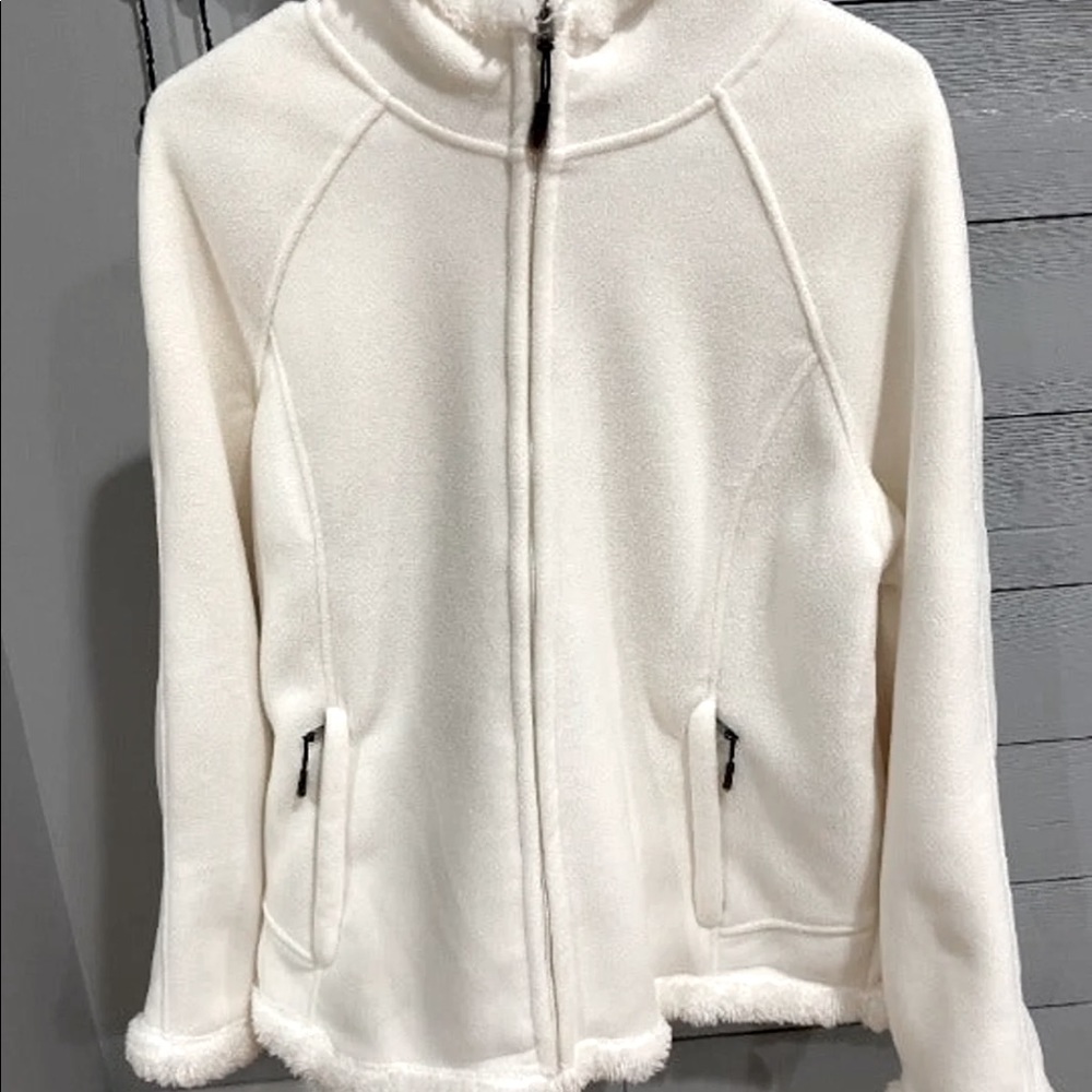 Green Tea White/Ivory Sherpa Jacket